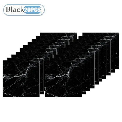 Self Adhesive Tile Wallpaper Stickers - 10/20/40PCS Waterproof 30x30cm Floor Decals for Kitchen, Bathroom & Home Decor