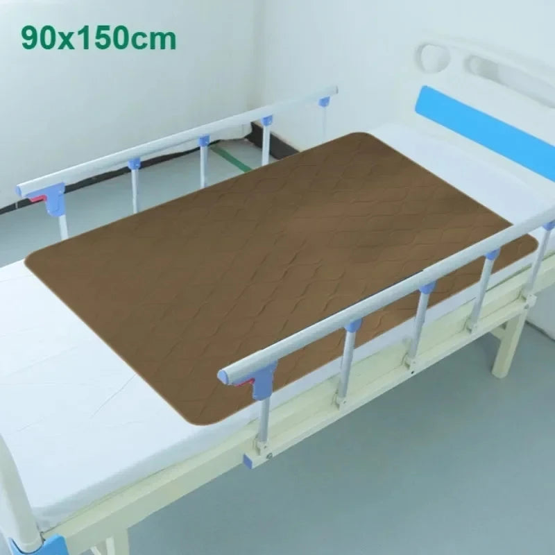 Washable Incontinence Urinary Bed Pad – Thickened Waterproof Reusable Mattress for Elderly, Adult, Paralyzed & Bedridden Care
