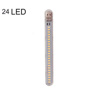 Mini Portable LED USB Light – Touch Sensor Desk Lamp with 3/8/24 LEDs for Reading, PC, Laptop & Power Bank Lighting