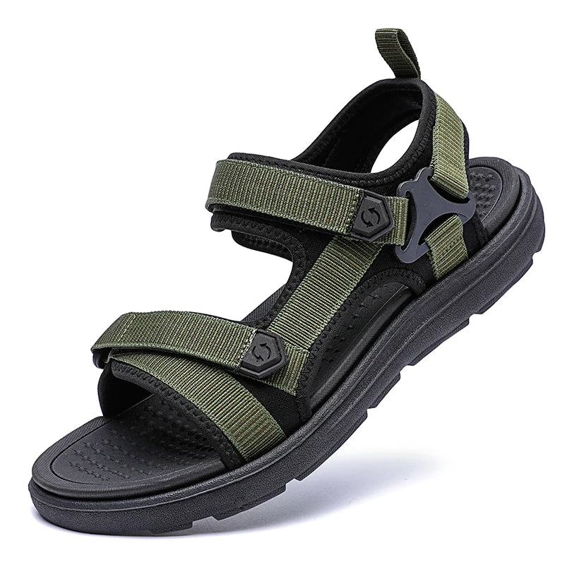 2025 Men’s Summer Fashion Sandals – Lightweight Comfortable Outdoor Beach & Holiday Shoes | Casual Breathable Leisure Walking Sandals