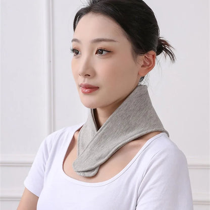 Soft Neck Warmer with Pocket - Solid Color Neck Protector for Autumn and Winter