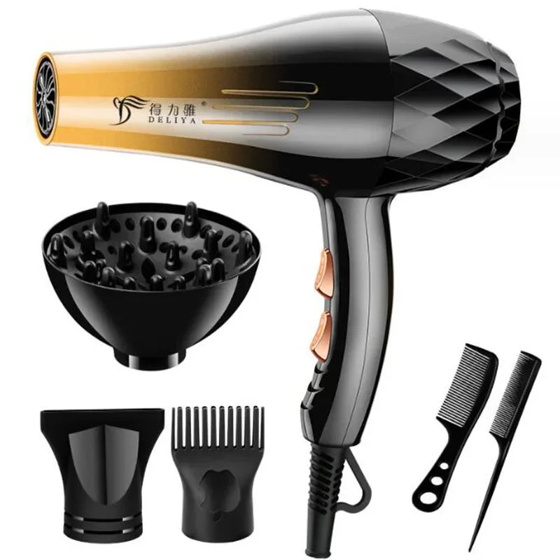 Professional Hair Dryer 1200W/2200W – High Power Blow Dryer Brush for Salon & Barber Hairdressing