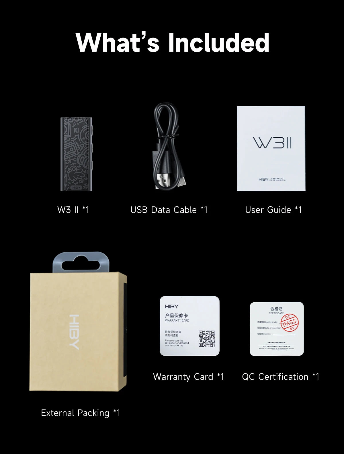 HiBy W3 II/W3 GEN 2 Type C USB DAC Dongle - Wireless Bluetooth Decoder, Headphone Amplifier, AMP, CarPlay, NFC, CVC Mic for Android & iOS