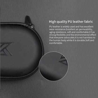 KZ Earphone Case – Portable EVA Zipper Headset Storage Box with Logo, Square Compression Organizer for Headphones