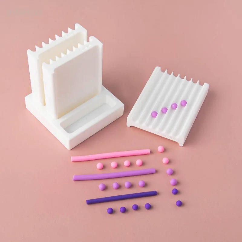 2-in-1 Clay Ball Maker - Pottery Rolling & Shaping Tool for DIY Jewelry Crafts