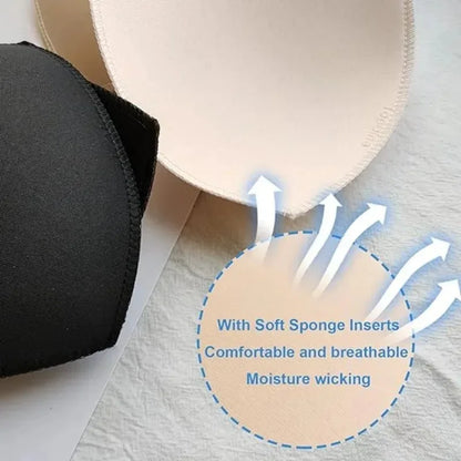 Soft Removable Bra Pads Inserts – Push Up Breast Enhancer Cups for Women Sports Bras, Bikini & Swimwear Support Pads