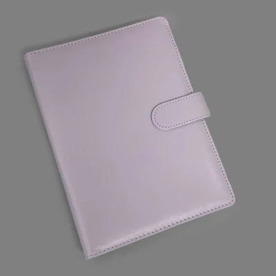 Candy Color A5 PU Leather Binder – Cute Kpop Photocard Album & Loose-Leaf Photo Card Storage Book