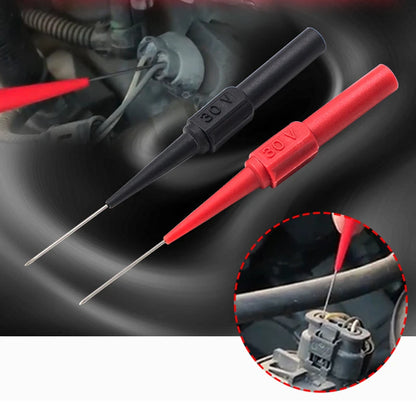 30V Car Diagnostic Tip Probes – Auto Multimeter Test Leads, Extension Back Piercing Needle Tips for Mechanical Tools