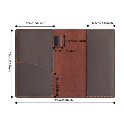 Leather Journal Cover for Field Notes – Fits 3.5" x 5.5" Notebooks (Cover Only)