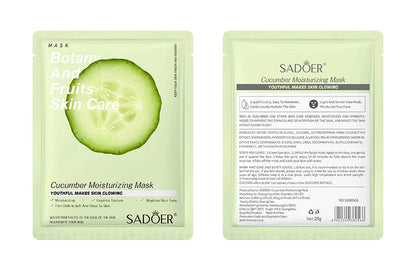 8PCS Natural Plant Facial Masks – Korean Skincare Hydrating, Moisturizing & Firming Face Care Set