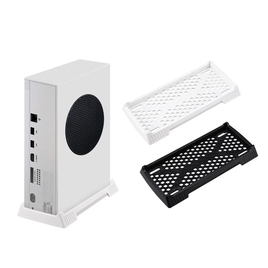 Xbox Series S Vertical Stand with Built-in Cooling Vents – Console Holder Cooling Dock Station Game Accessory Base for Improved Airflow