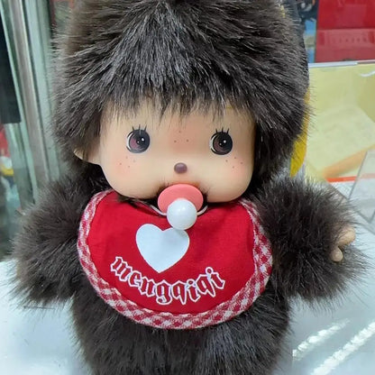 15/20cm Kawaii Mengqi Monkey Plush Doll – School Bag Pendant, Keychain Decor & Cute Birthday Gift