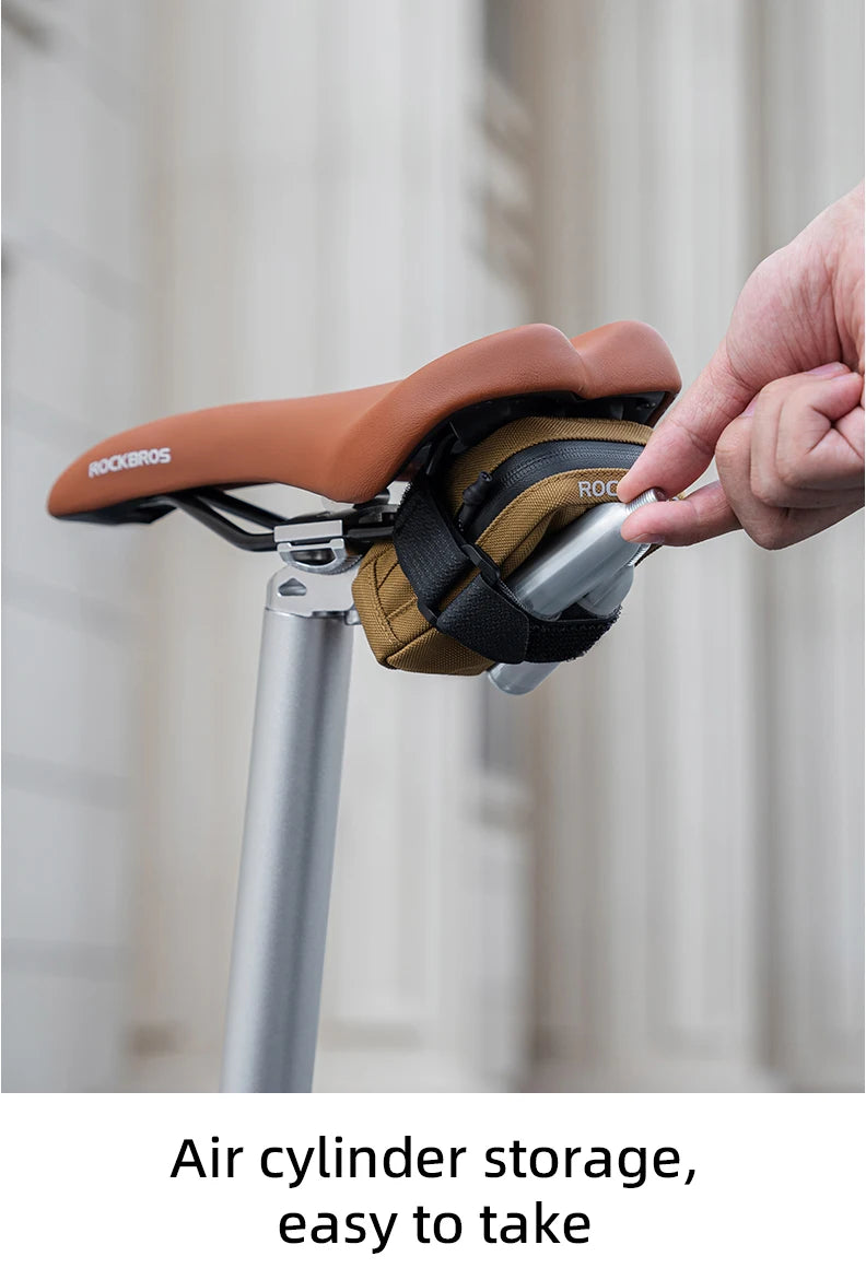 ROCKBROS Mini Bike Tail Bag – Lightweight Road Bicycle Storage for Tools & Accessories