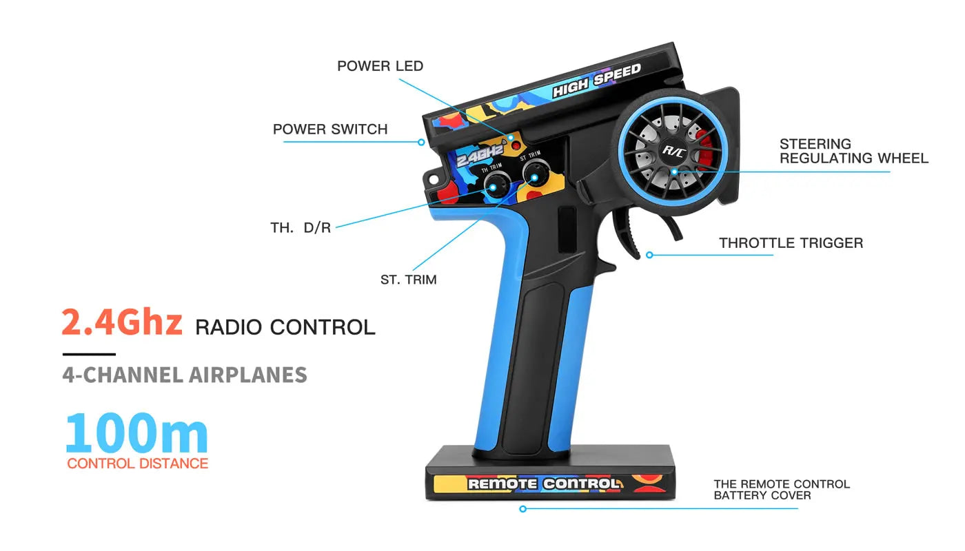 New WLtoys 124007 1/12 Brushless RC Car — 4WD 75KM/H Off-Road Drift with 2.4G One-Hand Remote, Racing Toy for Kids & Boys Gift