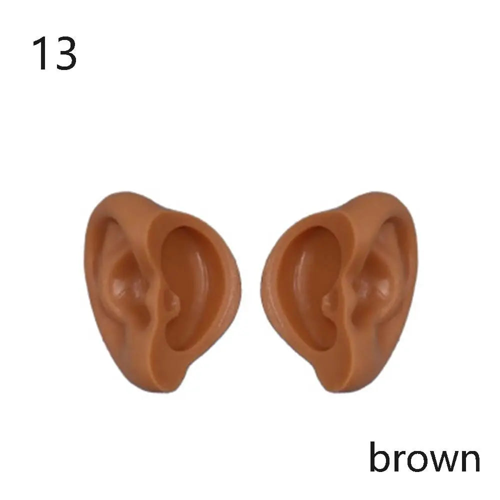 1/6 Doll Elf & Human Plastic Ears – White, Tan, Dark & Super Dark for 30cm Blyth Doll DIY Accessories