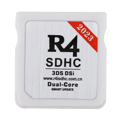 Secure Gold & White R4 SDHC Flashcard – Portable Memory Card for Nintendo 3DS Video Games