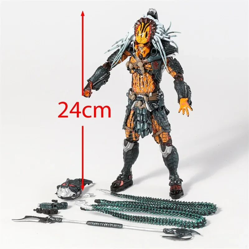 NECA Predator Clan Leader 7-Inch Action Figure with Accessories – Collectible Model Toy