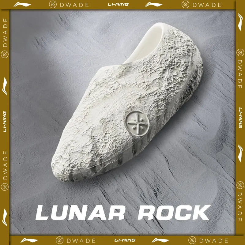 Li-Ning WADE LUNAR ROCK Basketball Slides - Lightweight Outdoor Sandals with BOOM Rebound Comfort ABTV009