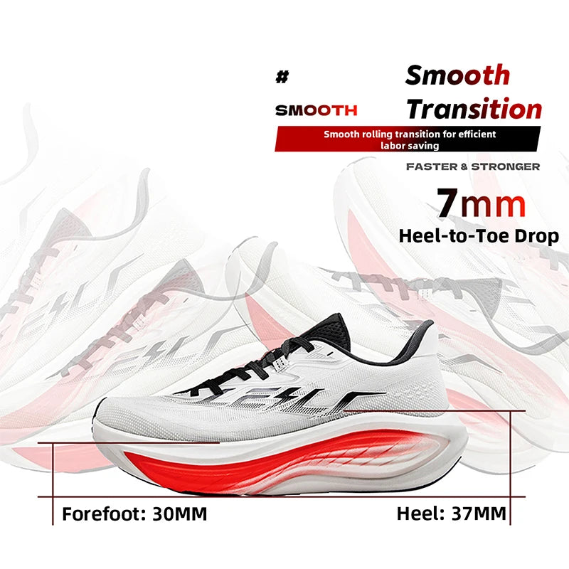 QIAODAN TG2.0 LEILI Marathon Shoes - Men's High-Rebound Running Sneakers