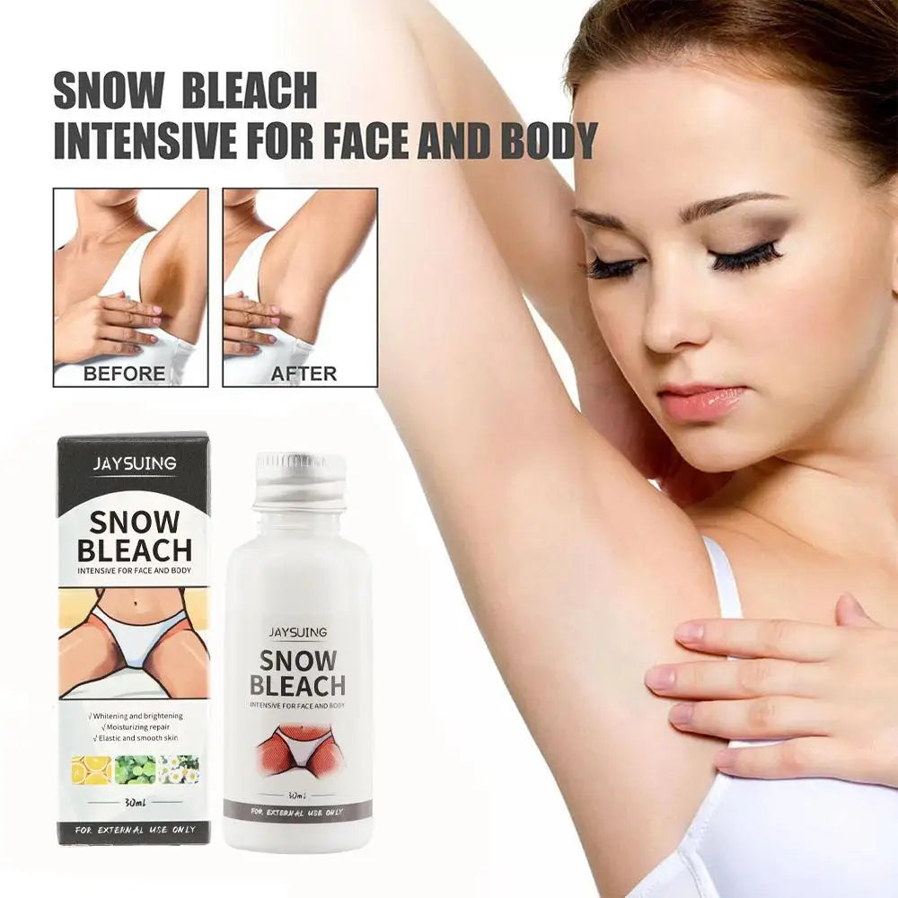 30ml Glowhite Snow Bleach Cream - Dark Spot Brightening and Moisturizing Cream for Underarms and Neck