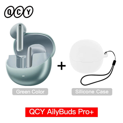 QCY HT10 AilyBuds Pro+ ANC Earbuds - Bluetooth 5.3 Wireless Hi-Res LDAC Earphones with AI Call & Multipoint Connection