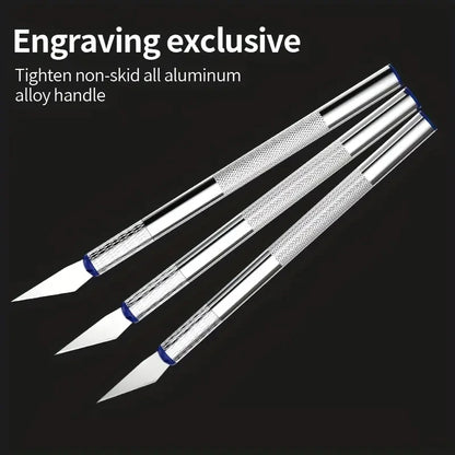 13PCS Metal Carving Knife Set – Precision Art Pen Cutter Tools for Paper Cutting, DIY Craft & Detail Repair Work