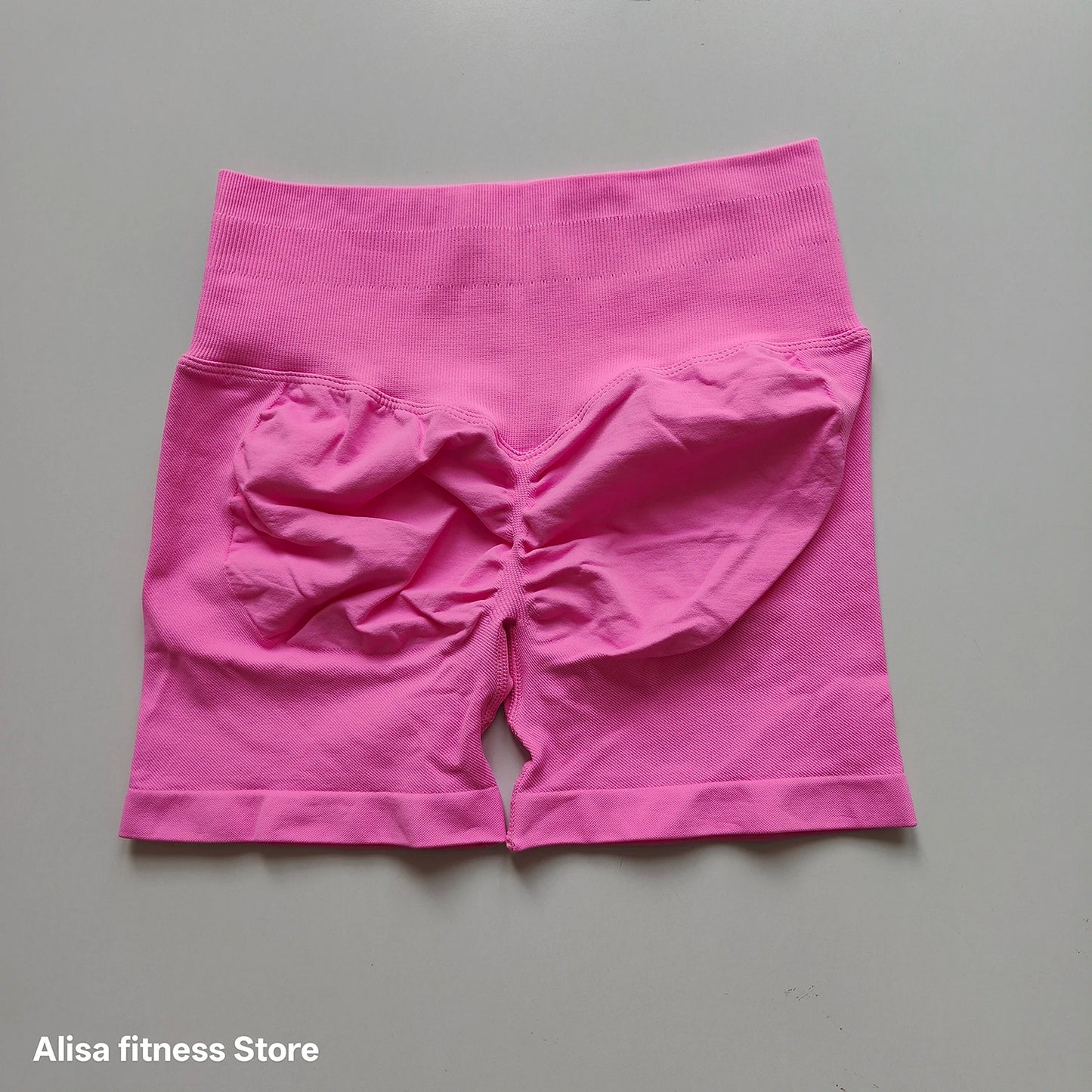 High Waisted Yoga Shorts - Seamless Tummy Control Fitness Shorts for Running, Workout & Activewear