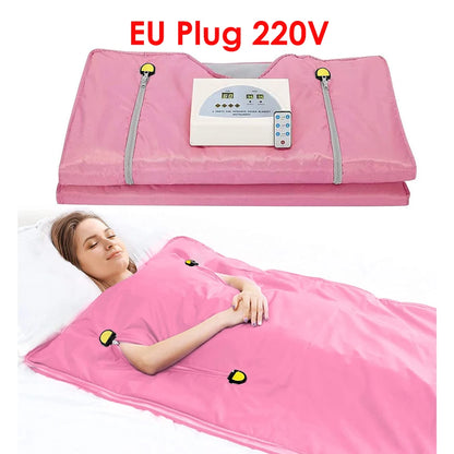 Professional Slimming Far-Infrared Sauna Blanket – Waterproof Weight Loss & Heating Therapy for Home Spa