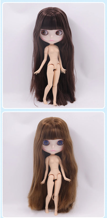 ICY DBS Blythe Doll 1/6 Joint Body 30cm BJD – Shiny Face with Extra Hands, DIY Fashion Doll Gift