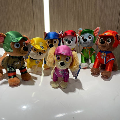 Paw Patrol Rescue Wheels Plush Toy Collection - Soft Stuffed Animal Characters Chase Skye and More Kids Birthday Gift