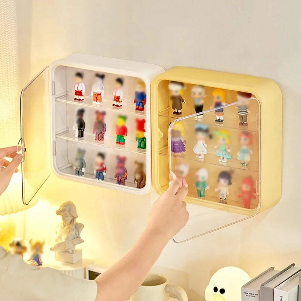 Wall-Mounted Acrylic Doll Storage Box – Dust-Proof Display Stand for Figures and Toys, Blind Box Organizer