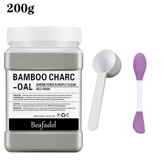 650g/200g Soft Hydro Jelly Mask Powder – DIY Hydrojelly Peel Off Masks with Hyaluronic Acid & Rose for Facial Skin Care