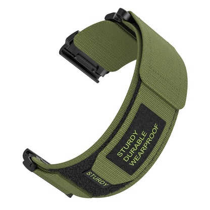 Rugged Nylon Quick Fit Watch Band — Compatible with Garmin Fenix E 8/7X/7/6/6X/5/5X/3HR