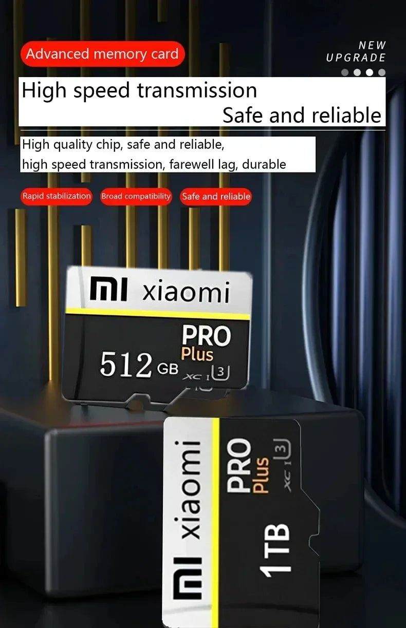 Xiaomi High-Speed SD Memory Card – 128GB, 256GB, 512GB, 1TB, 2TB Class 10 Micro TF Card for Nintendo Switch, PC & Smartphone