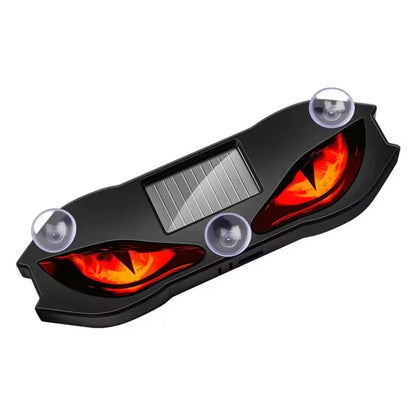 KEVANLY Solar Demon Eye Car Light - Dynamic Flashing Safety Warning & Vehicle Signal Light