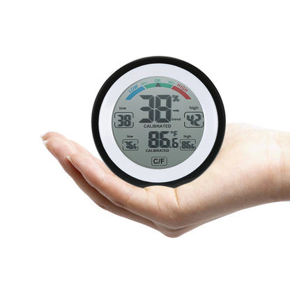 Digital Thermometer Hygrometer - Mini Temperature & Humidity Meter with °C/°F Display and Max/Min Trend Tracking