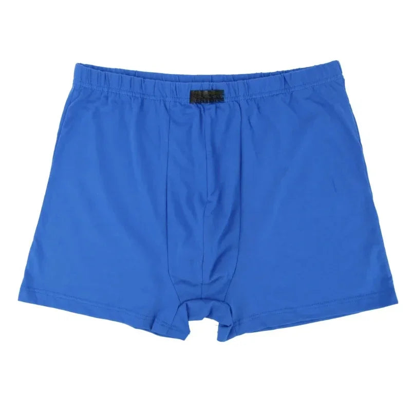 100% Cotton Men's Boxer Briefs - 4PCS Loose Underwear, Plus Size 8XL-10XL Comfortable Shorts