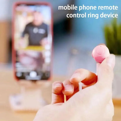 Bluetooth Finger Remote Control Ring - Wireless Phone Page Turner & Video Controller