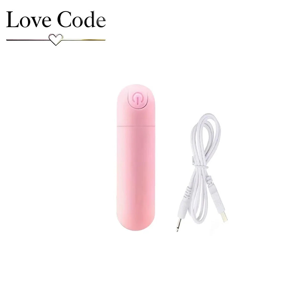 USB Rechargeable Mini Bullet Vibrator - 10 Speed Clitoral & G Spot Massage Stimulator for Women