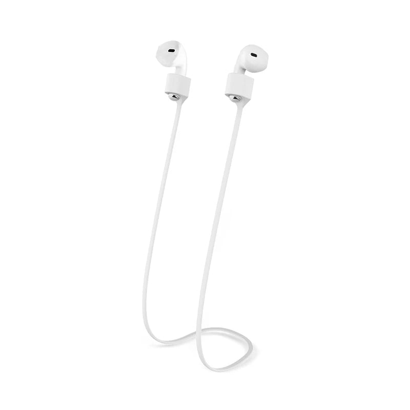 Magnetic Wireless Anti-Lost Silicone Earphone Cable Holder - Neck String for AirPods Pro, Airdots, Samsung Buds Plus