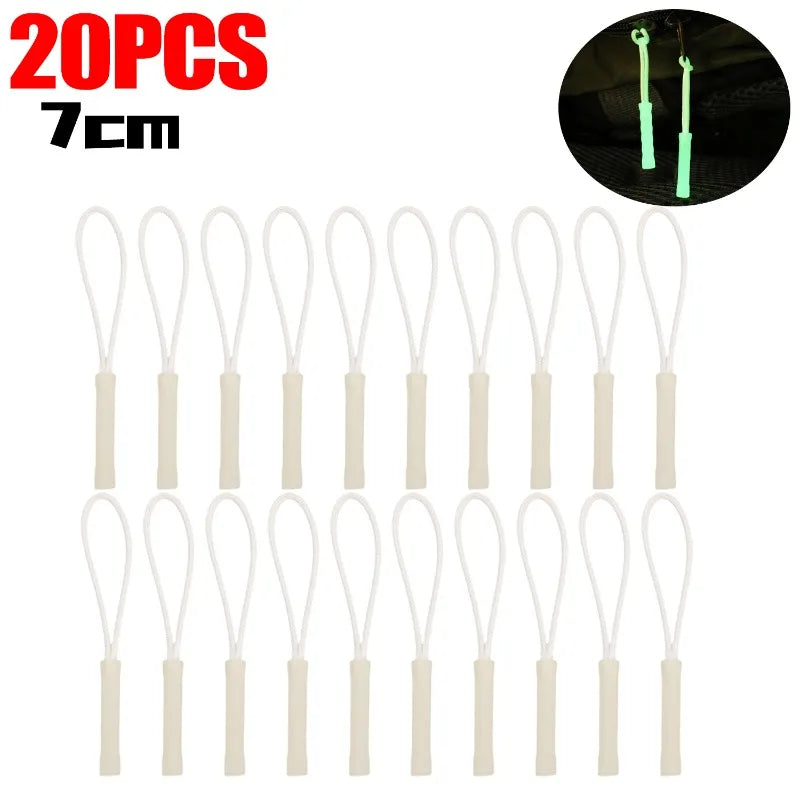 Glow-in-the-Dark Zipper Pull Pendant - Luminous Replacement Slider for Travel Bags, Backpacks & Outdoor Gear