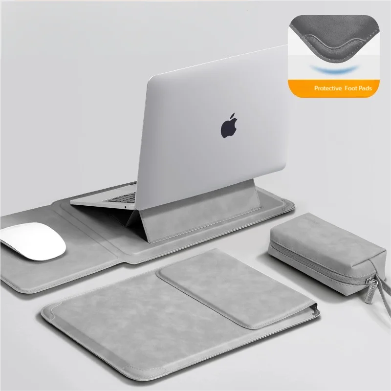 Laptop Sleeve Case 13–16 Inch – Notebook Bag with Stand for MacBook, Huawei, HP, Dell, Air & Pro, Unisex