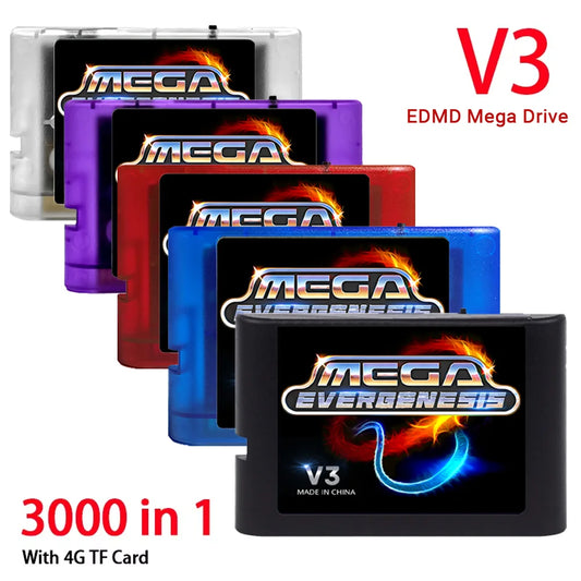 Mega Drive V3.0 Pro EDMD Remix Game Cartridge – 16-Bit Retro Game for SEGA MegaDrive/Genesis (US/JP/EU)