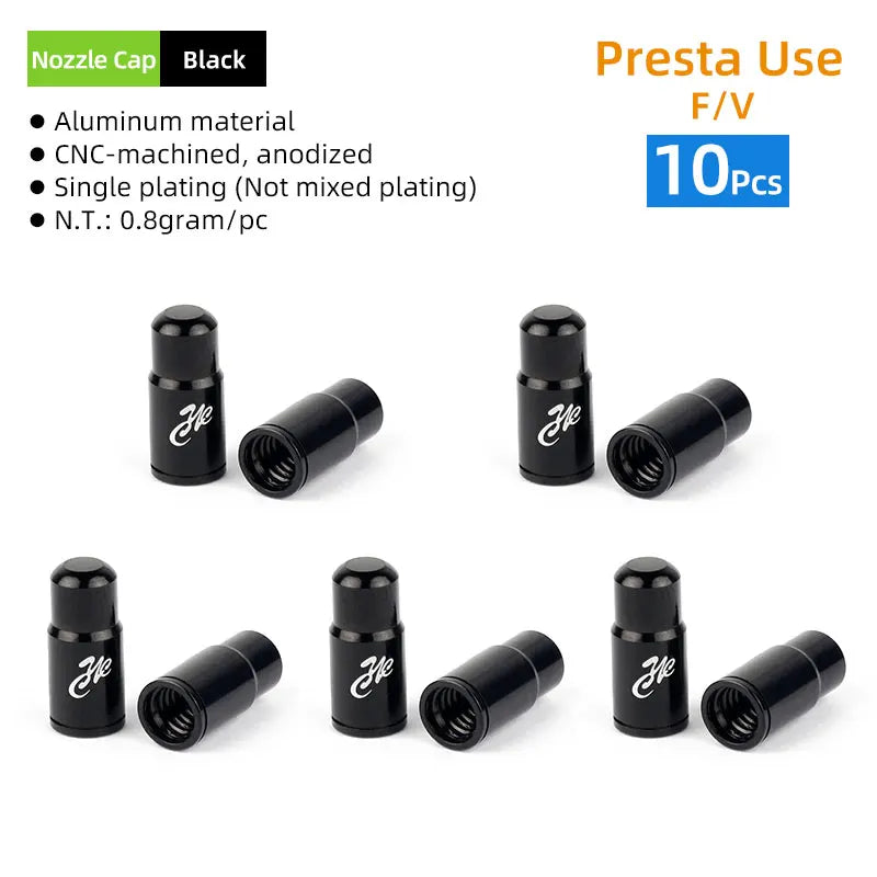 Deemount Presta Valve Core Replacement — Brass FV Nozzle with Alloy Remover Tool for MTB & Road Bikes