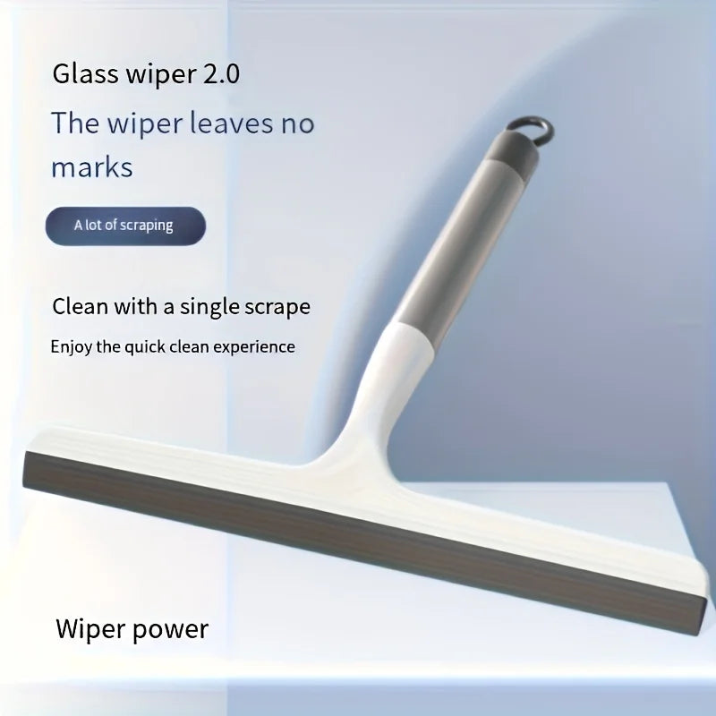 Silicone Shower Squeegee Scraper – Multi-Purpose Bathroom Glass, Floor & Window Cleaning Water Wiper Tool for Home Use