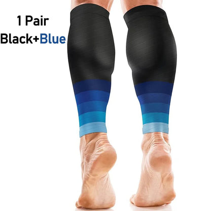 Calf Compression Sleeves - 20-30mmHg Footless Leg Support for Running, Sports and Marathon Training