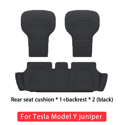 Tesla Model Y Juniper 2025-2026 Ventilated Leather Seat Cushion Cover – Breathable Comfort Interior Accessory