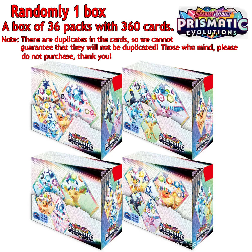 360-Piece Pokémon Trading Card Game Set - Destined Rivals, Prismatic Evolutions, Black Bolt, Scarlet & Violet 151 and Ultra Prism Booster Cards