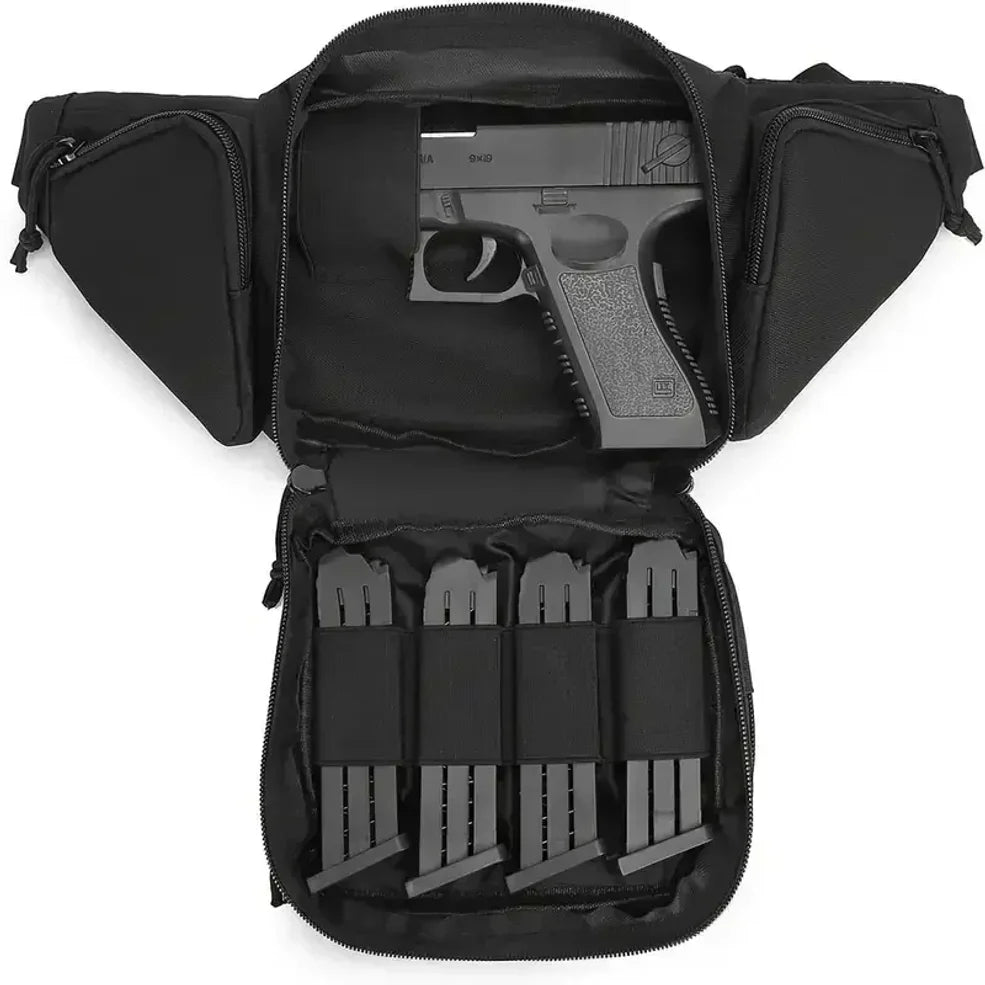 Classic Tactical Concealed Carry Fanny Pack – Durable Oxford Fabric Waist Bag with Gun Holster & Magazine Pouch, Zipper Closure