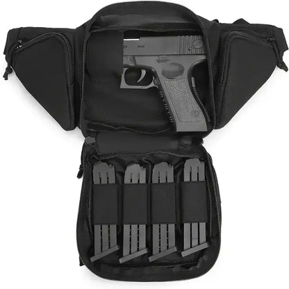 Classic Tactical Concealed Carry Fanny Pack – Durable Oxford Fabric Waist Bag with Gun Holster & Magazine Pouch, Zipper Closure